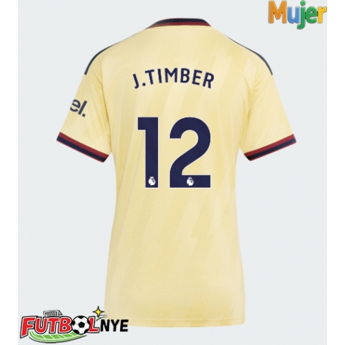 Camiseta Arsenal Jurrien Timber #12 Tercera Equipación para mujer 2026-27 manga corta